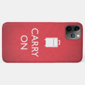 Coques Case-Mate iPhone CONTINUEZ - Bagages - Drôle Rouge (Dos (Horizontal))
