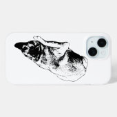 Coques Case-Mate iPhone Contour de chien graphique protège la technologie (Verso (horizontal))