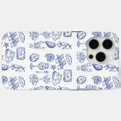 Coques Case-Mate iPhone Contour de la vie méditerranéenne (Verso (horizontal))