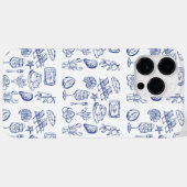 Coques Case-Mate iPhone Contour de la vie méditerranéenne (Verso (horizontal))
