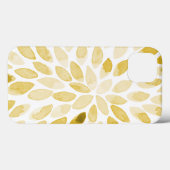 Coques Case-Mate iPhone Contours de brosse jaune aquarelle (Verso (horizontal))