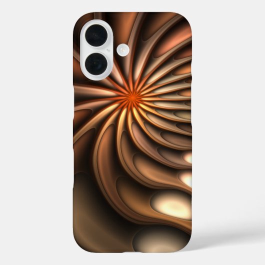 Coques Case-Mate iPhone Conversation Abstraite de coupelle spirale orange (Verso)