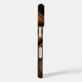 Coques Case-Mate iPhone Conversation Abstraite de coupelle spirale orange (Verso / Droite)