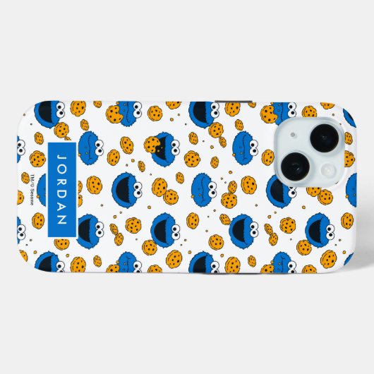Coques Case-Mate iPhone Cookie Monster | C pour Cookie Pattern (Verso (horizontal))