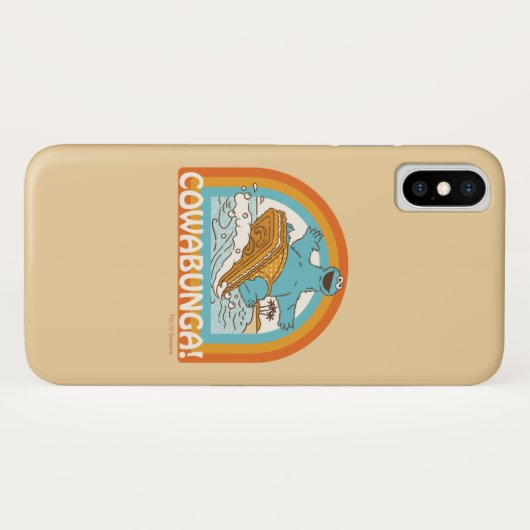 Coques Case-Mate iPhone Cookie Monster Cowabunga! (Dos (Horizontal))