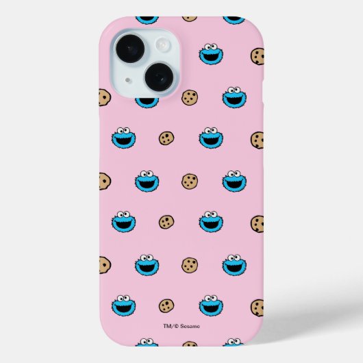 Coques Case-Mate iPhone Cookie Monster et Cookies Motif rose (Verso)