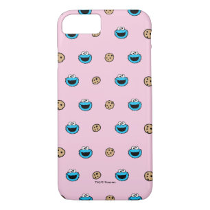 Coque iPhone 7 Cookie Monster et Cookies Motif rose