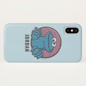 Coques Case-Mate iPhone Cookie Monster | Om Nom Nom (Dos (Horizontal))