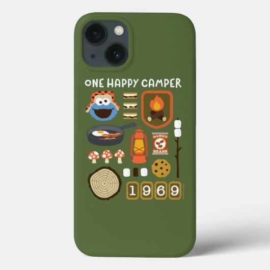 Coques Case-Mate iPhone Cookie Monster | Un Camper Heureux (Verso)