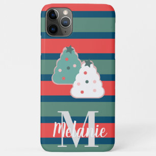 Case-Mate iPhone Case Cookies de Noël et rayures vacances