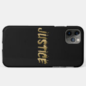 Coques Case-Mate iPhone Cool 3D Justice Burning Gold Letters (Dos (Horizontal))