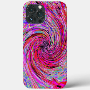 Case-Mate iPhone Case Cool Abstrait rétro rose chaud et rouge floral tor