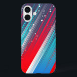 Coques iPhone 16 Plus Cool Abstrait Rouge Bleu Bleu Brush<br><div class="desc">Cool Abstrait Rouge Bleu Bleu Brush</div>