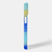 Coques Case-Mate iPhone Cool Aqua Blue Turquiose Nautique Abstrait (Verso / Droite)