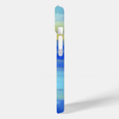 Coques Case-Mate iPhone Cool Aqua Blue Turquiose Nautique Abstrait (Verso / Gauche)