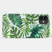 Coques Case-Mate iPhone Cool Aquarelle Tropical Vert Feuilles (Dos (Horizontal))