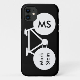 Coque iPhone 11 cool b&w vélo personnalisé design moderne