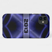 Coques Case-Mate iPhone Cool Bleu brillant acier inoxydable métal (Dos (Horizontal))