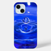 Coques Case-Mate iPhone Cool Bleu gouttelette d'eau (Verso)