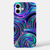 Coques Case-Mate iPhone Cool bleu turquoise violet rose Motif (Verso)