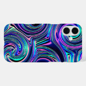 Coques Case-Mate iPhone Cool bleu turquoise violet rose Motif (Verso (horizontal))