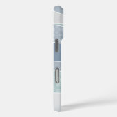 Coques Case-Mate iPhone Cool Bleu Vert Bleu Bleu Baies Courbées Abstraites (Verso / Droite)