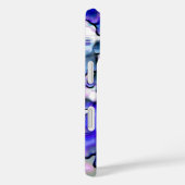 Coques Case-Mate iPhone Cool Blue Melting Effet Abstrait (Verso / Droite)