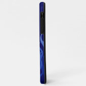 Coques Case-Mate iPhone Cool Blue Racing Flames Pin Stripes (Dos/Gauche)
