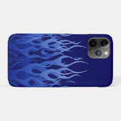Coques Case-Mate iPhone Cool Blue Racing Flames Pin Stripes (Dos (Horizontal))