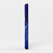 Coques Case-Mate iPhone Cool Blue Racing Flames Pin Stripes (Dos/Droite)