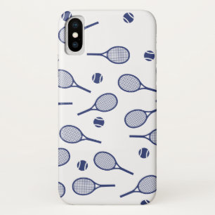 Case-Mate iPhone Case Cool Blue Retro Raquettes Motif Joueur de tennis