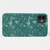 Coques Case-Mate iPhone Cool Blue Sting Ray Marine Wildlife Patterned (Dos (Horizontal))