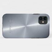 Coques Case-Mate iPhone Cool brillant radial acier métallique (Dos (Horizontal))