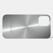 Coques Case-Mate iPhone Cool brillant radial acier métallique (Verso (horizontal))