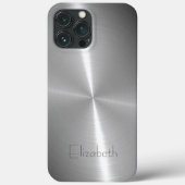 Coques Case-Mate iPhone Cool brillant radial acier métallique (Verso)