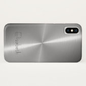 Coques Case-Mate iPhone Cool brillant radial acier métallique (Dos (Horizontal))
