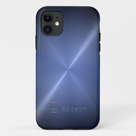 Coques Case-Mate iPhone Cool brillant radial acier métallique (Dos)