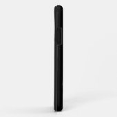 Coques Case-Mate iPhone Cool Brunette avec lunettes Noir Nom personnalisé (Dos/Droite)