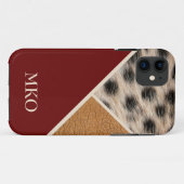 Coques Case-Mate iPhone Cool Cheetah Monogrammé (Dos (Horizontal))