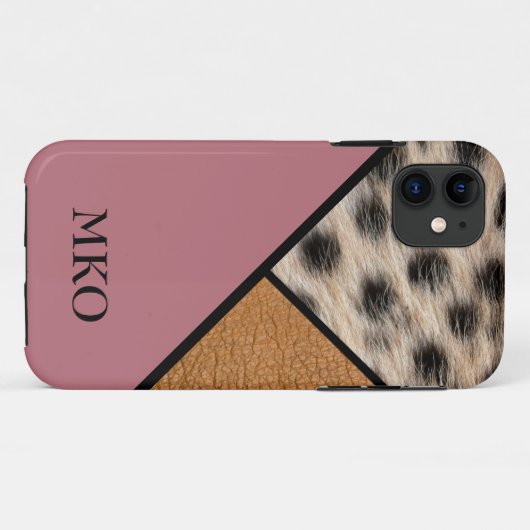 Coques Case-Mate iPhone Cool Cheetah Monogrammé (Dos (Horizontal))