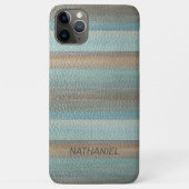 Coques Case-Mate iPhone Cool Classique Cuir Artistique Look Motif en bande (Dos)
