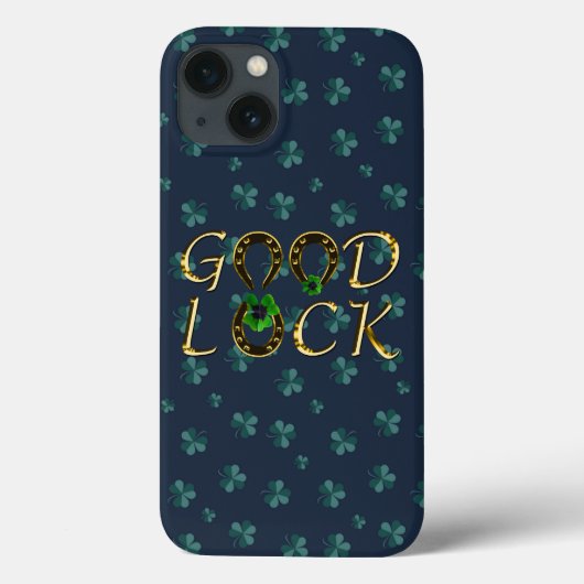 Coques Case-Mate iPhone Cool, Clover bleu Extraordinaire, bon verrou (Verso)