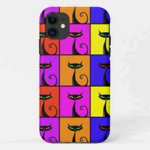 Coque Case-Mate Pour iPhone Cool Colorful Kitty Cat Pop Art