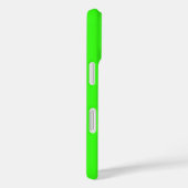 Coques Case-Mate iPhone Cool couleur unie vert néon initial (Verso / Droite)