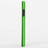Coques Case-Mate iPhone Cool couleur unie vert néon initial (Dos/Droite)
