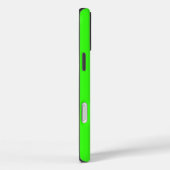 Coques Case-Mate iPhone Cool couleur unie vert néon initial (Verso / Droite)