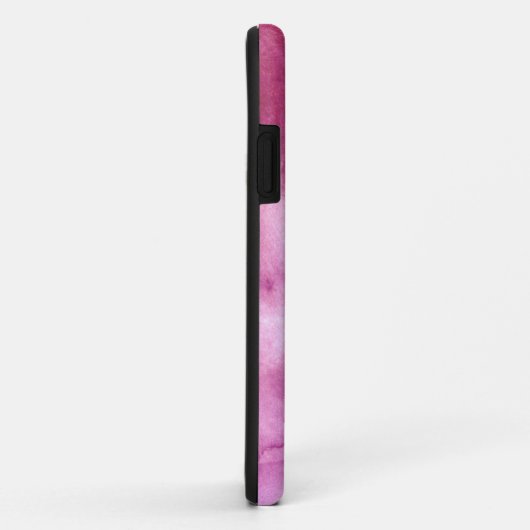 Coques Case-Mate iPhone Cool d'aquarelle Abstraite encre rose Coque-mat iP (Dos/Droite)