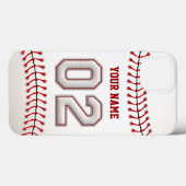 Coques Case-Mate iPhone Cool de baseball pointillé numéro 2 (Verso (horizontal))