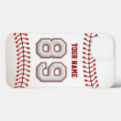 Coques Case-Mate iPhone Cool de baseball pointillé numéro 89 (Verso (horizontal))