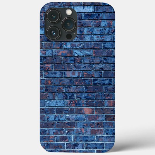Coques Case-Mate iPhone Cool de briques bleu exposé (Verso)